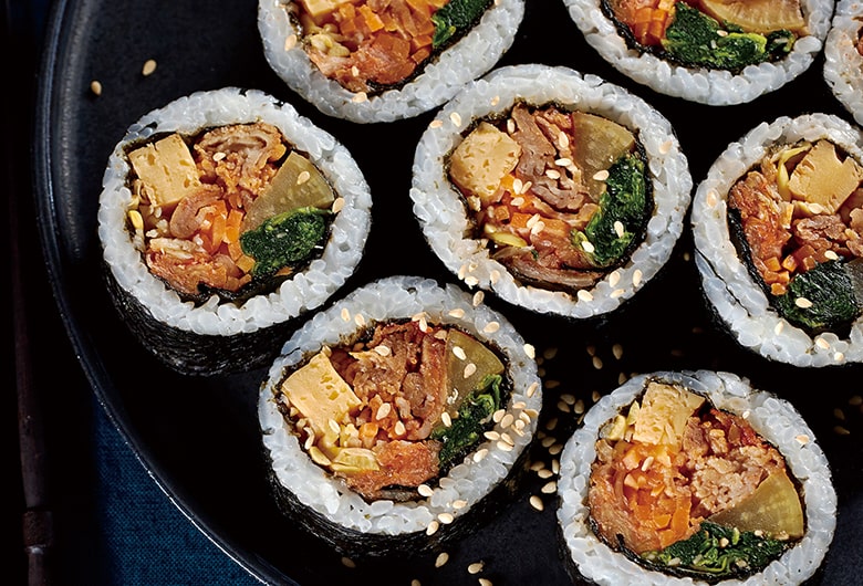 6種類の具材 プルコギキンパ